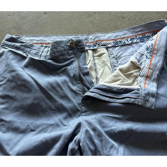 Tommy Bahama Men's Shorts Size 38 Blue Chino Pockets Golfing Cotton Tencel - Picture 9 of 13